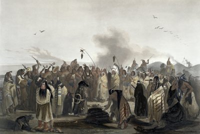 Scalp Dance of the Minatarres, plate 27 from volume 2 of 